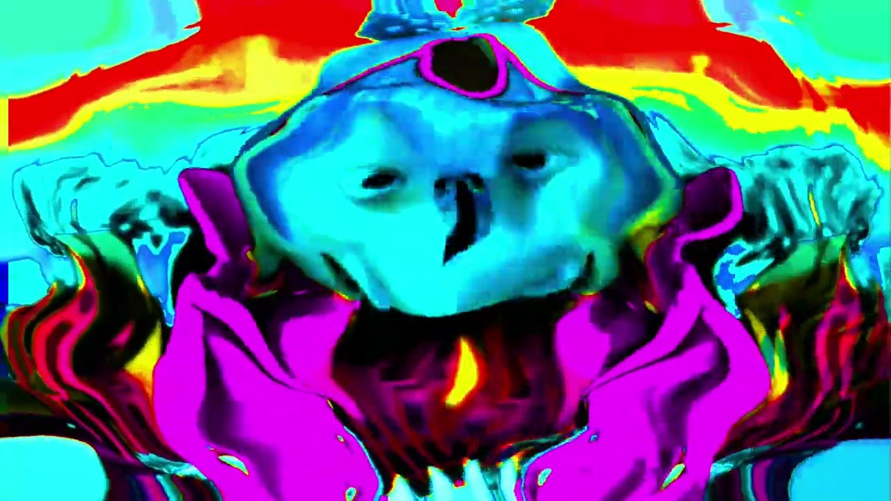 The gru meets lucy with the minions Colors Gone Wild & Glitch Madness