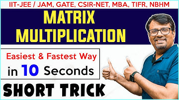 Product Of Matrix Short Trick | IIT-JEE Short Cuts & Tricks | GATE, CSIR-NET  @gajendrapurohit