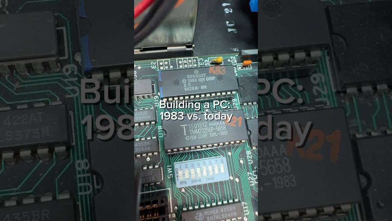 ⁣Building a PC: 1983 vs. Today | IBM PC XT vs. Gaming PC