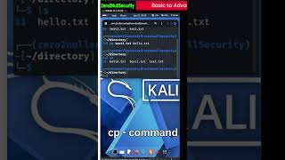cp - command in kali linux #kalilinux #kalilinuxtutorial #cybersecurity
