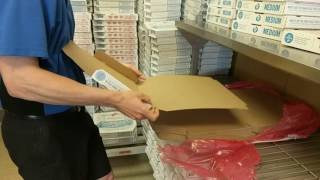 How to Fold Pizza Box in Slow Motion 🍕 Dominoes Training