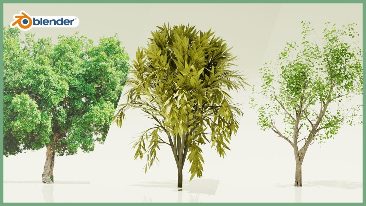Blender】基本的な木(Tree)の作り方！3選【大量配置の方法も！】 - YouTube