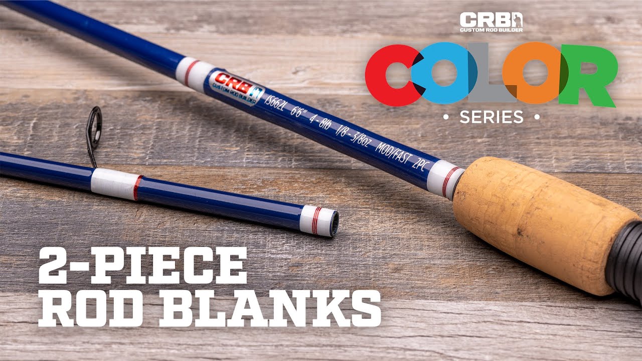 Build a Great Travel Fishing Rod with the CRB 2-Piece Color Series Rod Kits