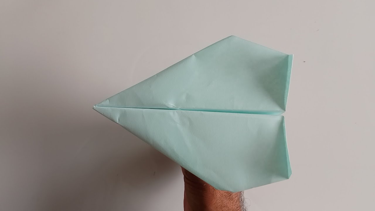 How to make a Fastest paper airplane that flies far - YouTube