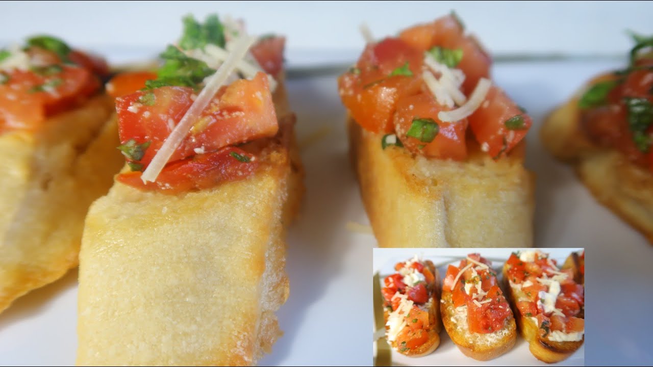 ብሩስኬታ አፒታይዘርን ለእራት እንጠቀመው How to make Bruschetta - YouTube