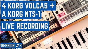 Korg VOLCAS Korg NTS1 - Synthwave Live Recording - Session #3