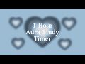 1hour blue heart aura study timer dive deep into concentrated focus 