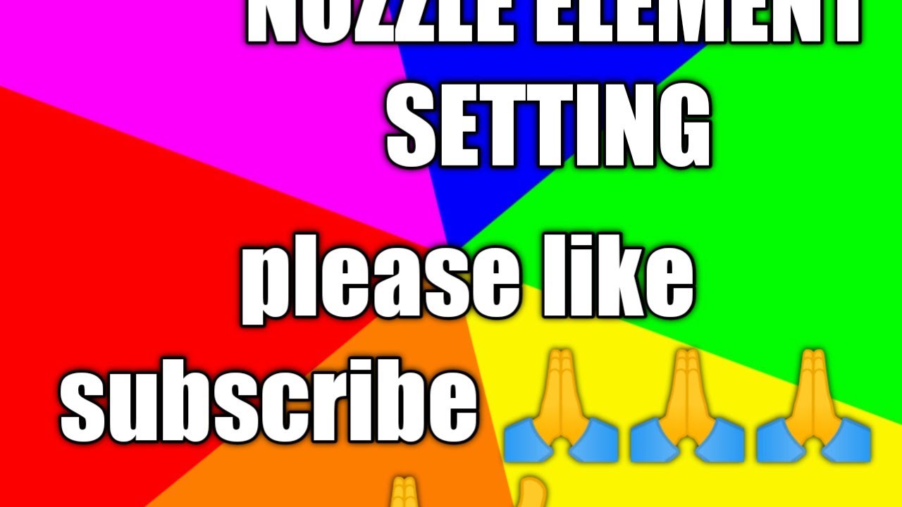 Air jet machine nozzle element setting YouTube