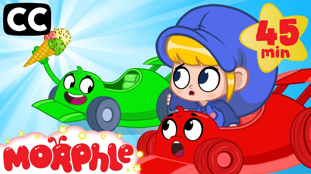 Morphle and Orphle Icecream Race | Mila & Morphle Literacy | Cartoons with Subtitles