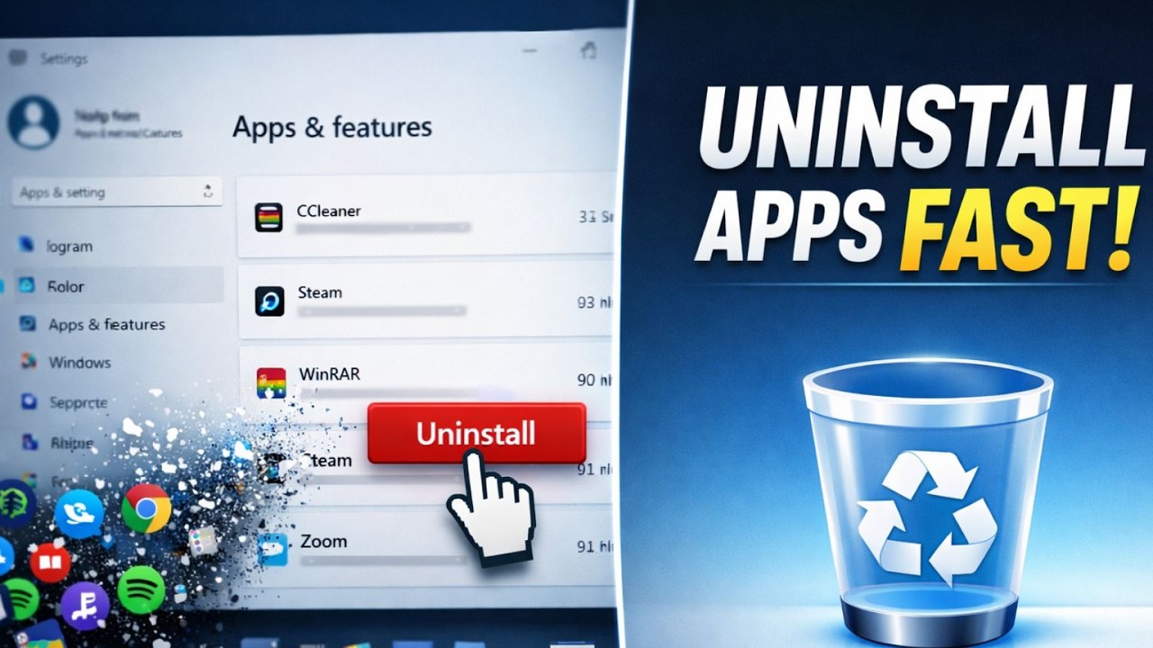How to Uninstall Programs on Windows 10 & 11 | Quick & Easy Guide - YouTube