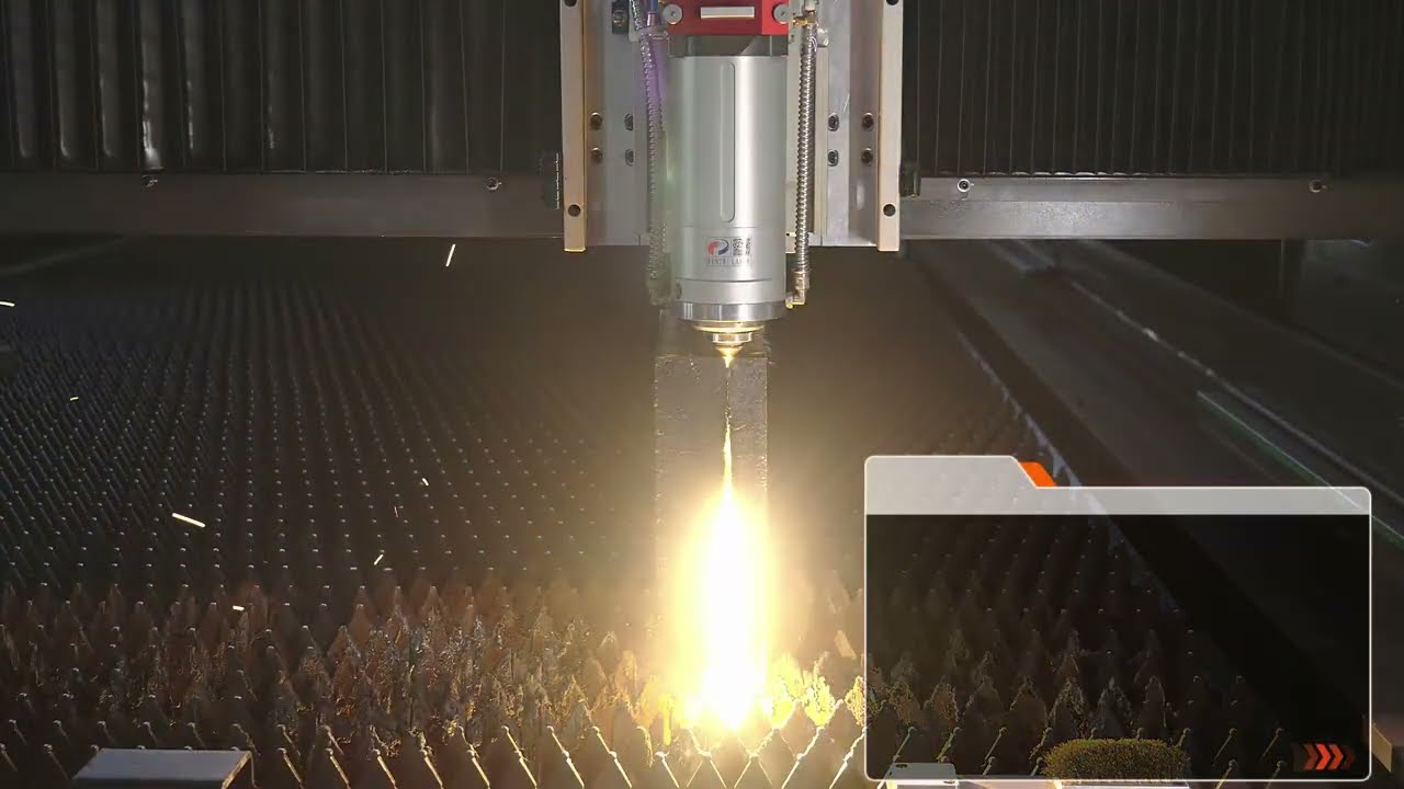 Incredible 60000W Laser Cutter Cut Through the 315mm Thick Stainless Steel