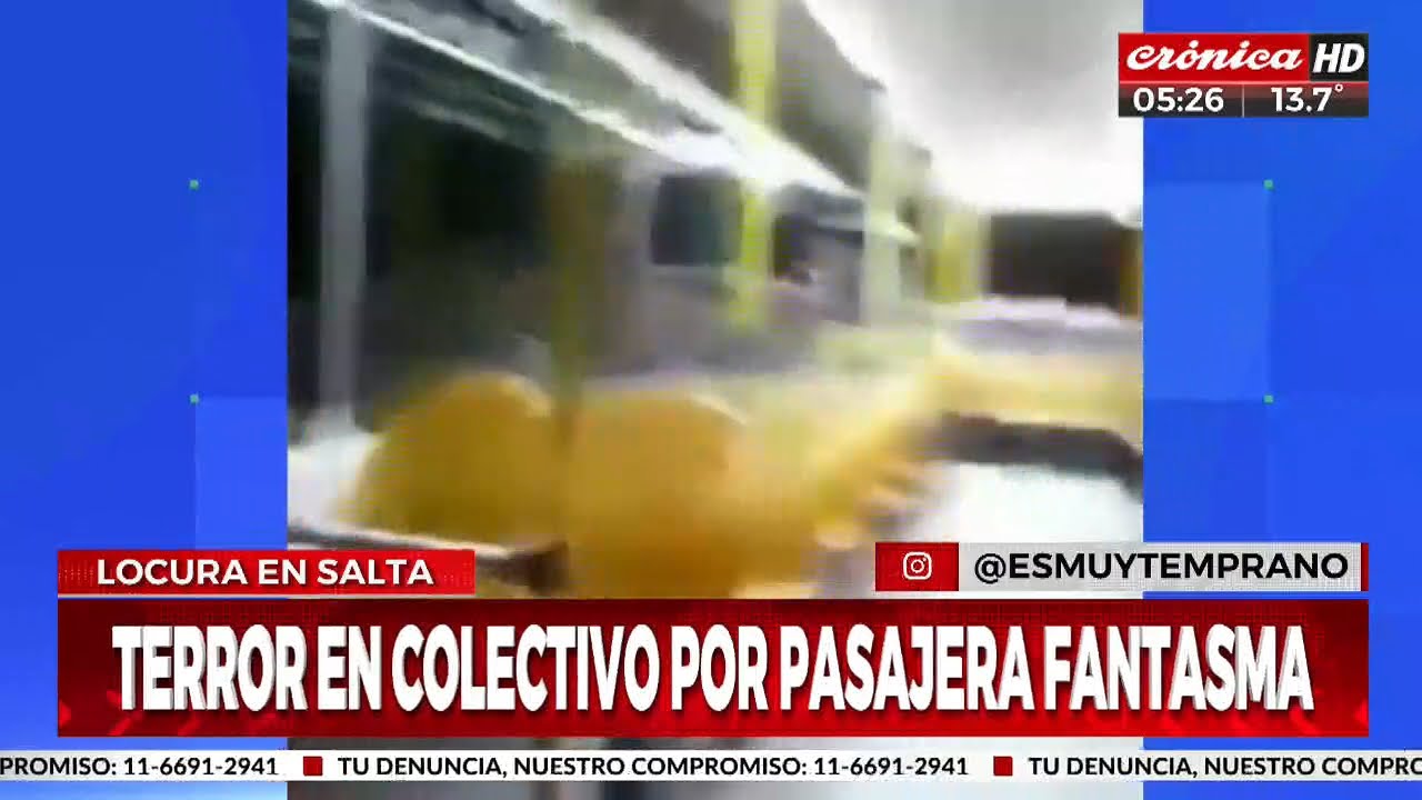 ¡Pasajera fantasma solicita bajar del colectivo!