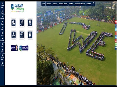 How to login Student Portal Tutorial for freshers ।। Daffodil International University