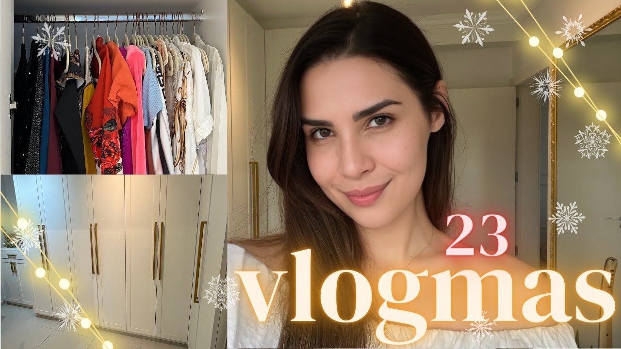 MINIMALISMO | Organizando o guarda-roupa + antes e depois do desapego #VLOGMAS 23 ⭐