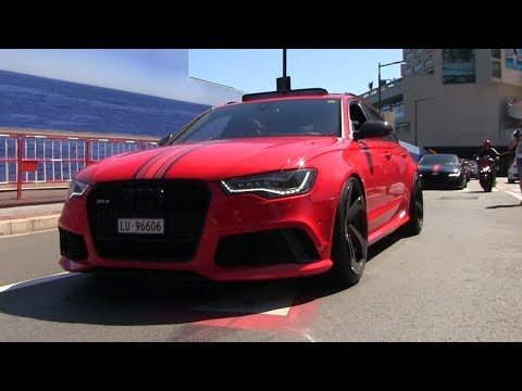 LOUD Audi RS6 W/ Milltek Exhaust In Monaco | LOUD REVS + ACCELERATIONS!