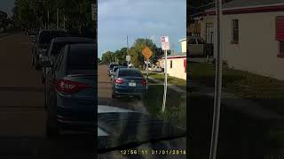 No parking sign in the wrong spot.