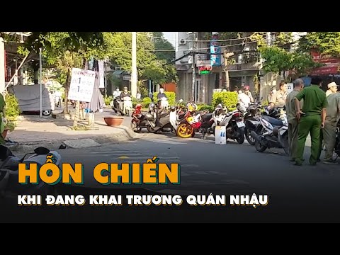 Video Hỗn chiến khi đang khai trương quán nhậu, 1 người chết - youtube