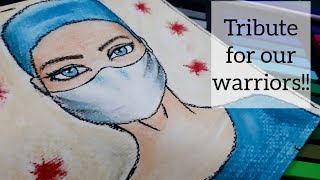 Tribute to Covid 19' Warriors! #Mungyosoftpastels #covid19 #staysafe screenshot 4