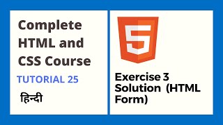 Exercise 3 Solution (HTML and CSS tutorial 25)
