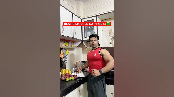 TOP 5 MUSCLE GAIN DIET✅GYM DIET PLAN🔥 #gym  #shorts thumbnail