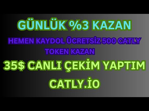 CATLY AİRDROP 35$ CANLI ÇEKİM KANITI KAYDOL ÜCRETSİZ 500 CATLY TOKEN KAZAN