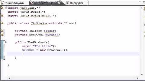 Intermediate Java Tutorial   24   Building the Window for the Slider