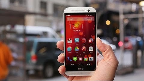 HTC One M8 running Android Lollipop Hands On