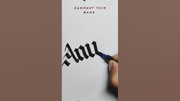 #Anu Calligraphy #Gothic #Pilot parallel pen #Shorts #Like #Subscribe
