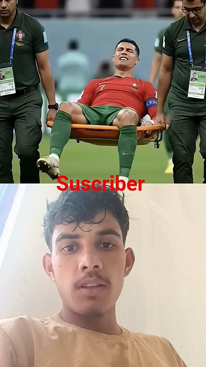 Ronaldo injured Portugal vs Argentina match #ronaldo