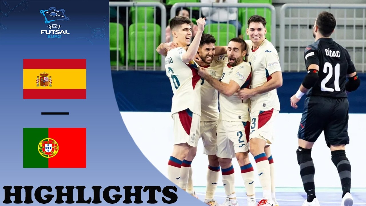 Spain vs Portugal Highlights | FULL MATCH | Futsal Euro 2026 FINAL