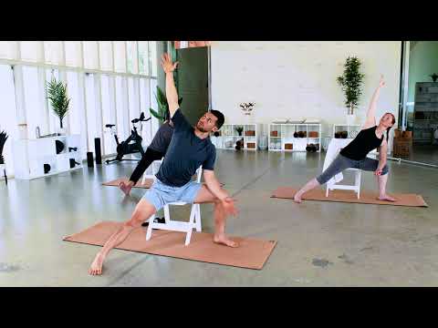 Yoga with a Chair Level 1 – Class 3 | Live Yoga Life