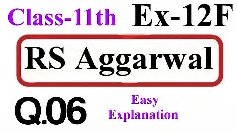 Class 11th maths Sequence and Series Solutions|Sequence and Series Class-11th R.S.AGGARWAL solutions