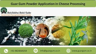 Guar Gum Powder Application in Cheese Processing screenshot 4