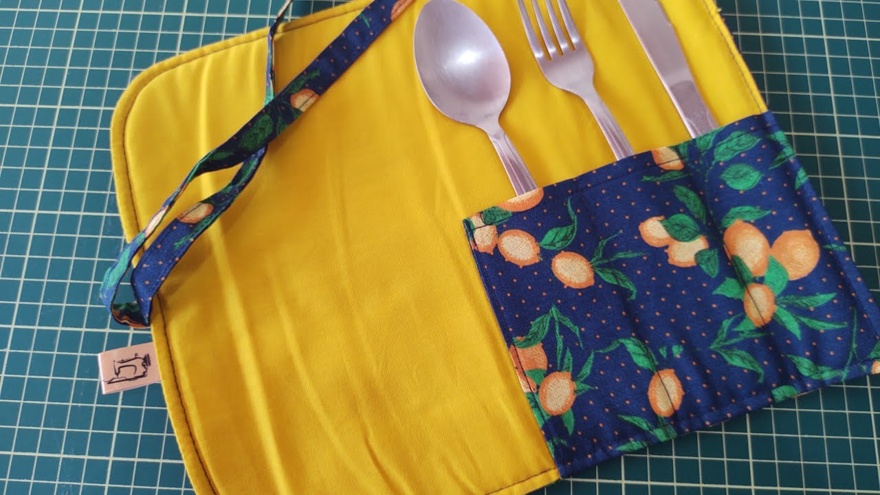 Porta talher em tecido