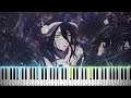 [Overlord III (Season 3) OP] "VORACITY" - MYTH & ROID (Synthesia Piano Tutorial)