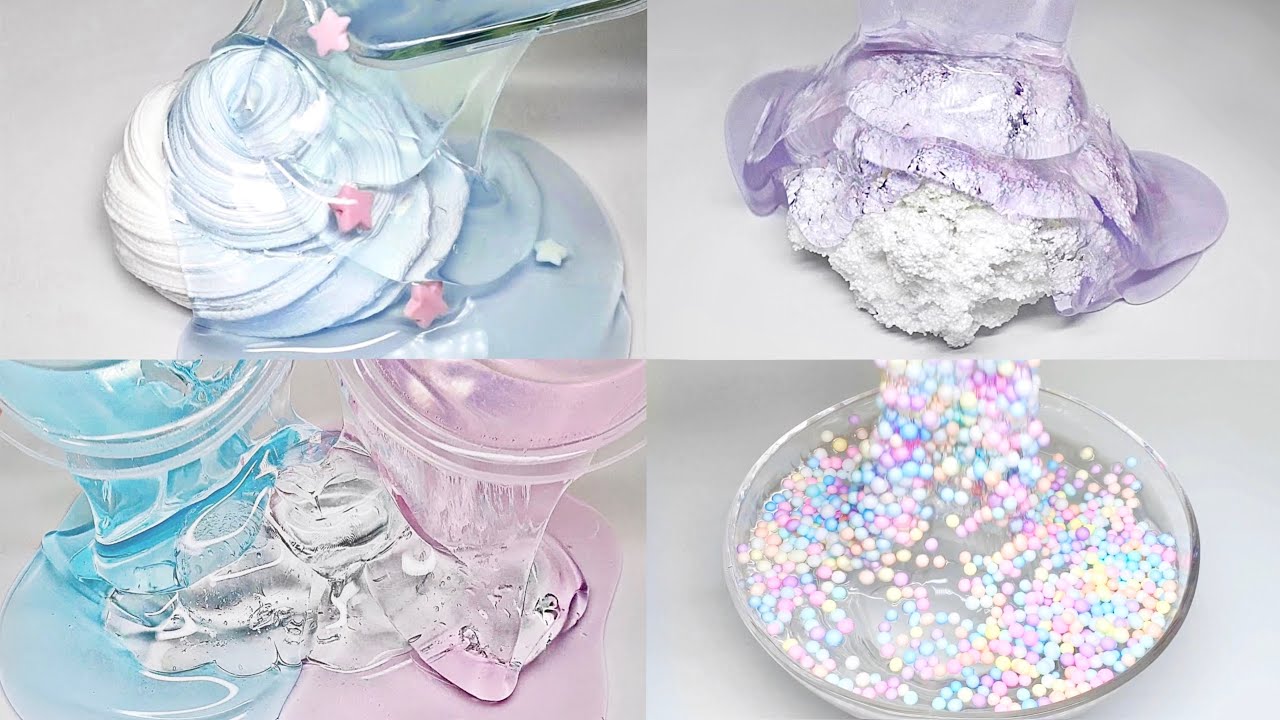 🫧몽글몽글 파스텔톤 액괴 영상 모음집🪽🤍