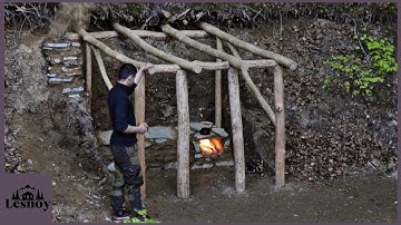 Building a bushcraft house all alone. Part 1