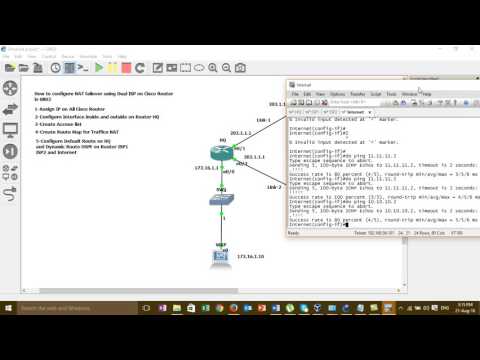 How to Configure NAT Failover Using Dual ISP on Cisco Router#01