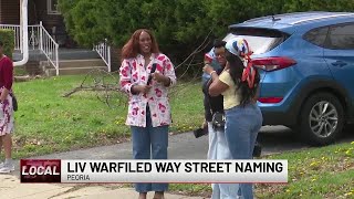 Peoria street named after vocalist Liv Warfield