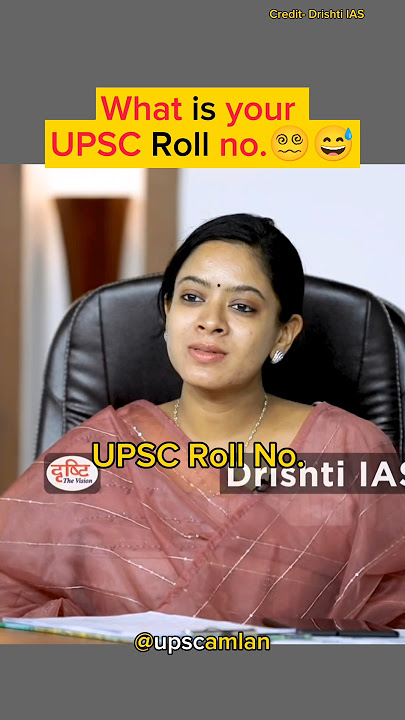 What is your UPSC Roll number 😱|UPSC Interview..#shorts