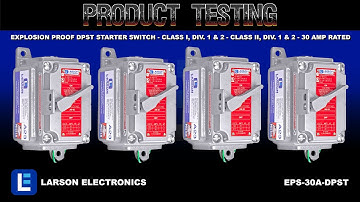 Explosion Proof DPST Starter Switch - Class I, Div. 1 & 2 - Class II, Div. 1 & 2 - 30 Amp Rated