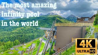 The most amazing infinity pool in the world#.. Alpin Panorama Hotel Hubertus__#🏔🇮🇹