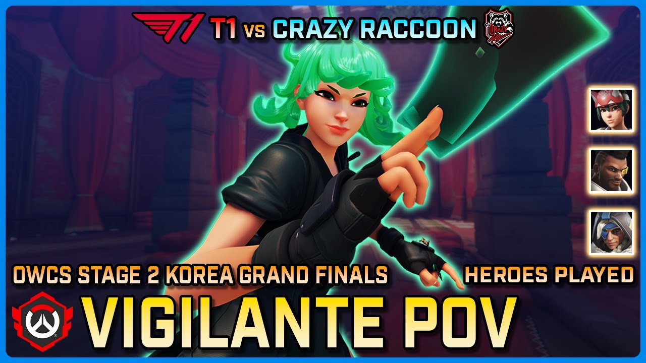 [ Vigilante ] Crazy Raccoon vs T1 | Grand Finals | OWCS Korea Stage 2