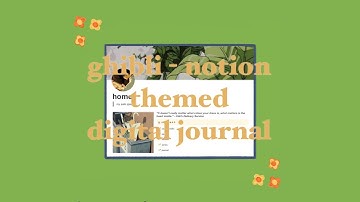 🌱 ghibli - notion themed digital journal by j.do