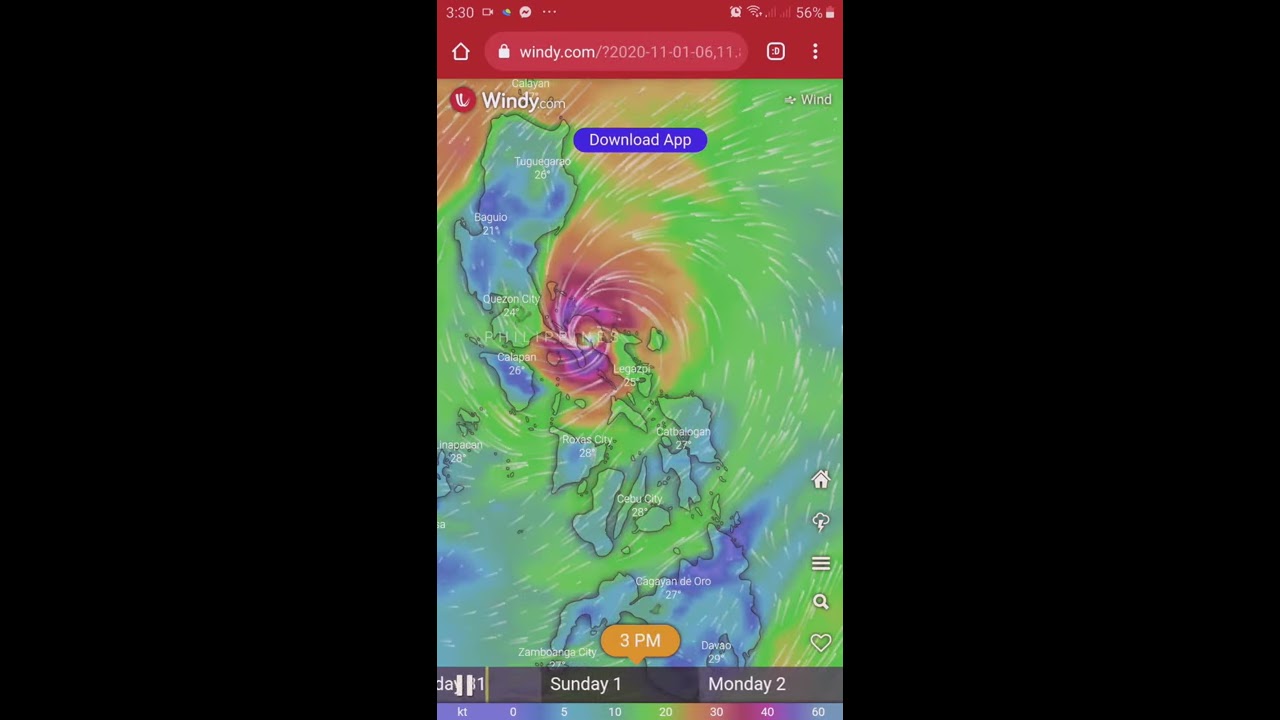 Typhoon Rolly Update Oct 31, 2020 3pm