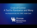 Circle of Control: A Tool for Rumination & Worry