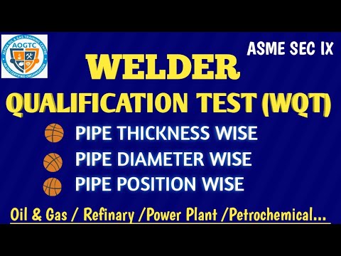WELDER QUALIFICATION TEST(WQT)as