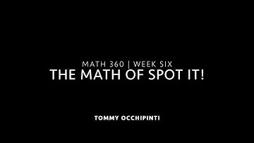 The Math of Spot It! Part 1: Introduction