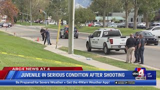 Juvenile shot near charter school in West Valley City
