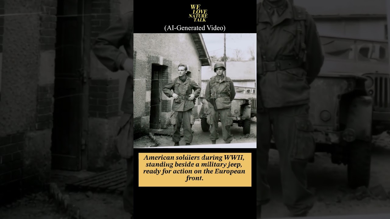 WWII Soldiers with Jeep | Rare Historical Photo